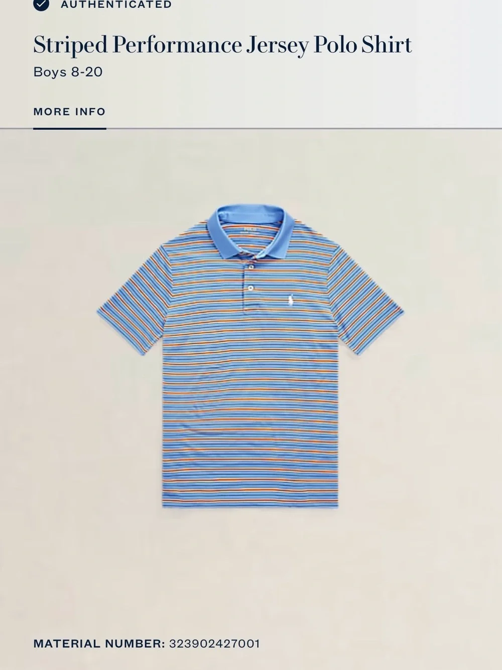 Polo by Ralph Lauren kids Blue Multi-Stripe Polo Shirt